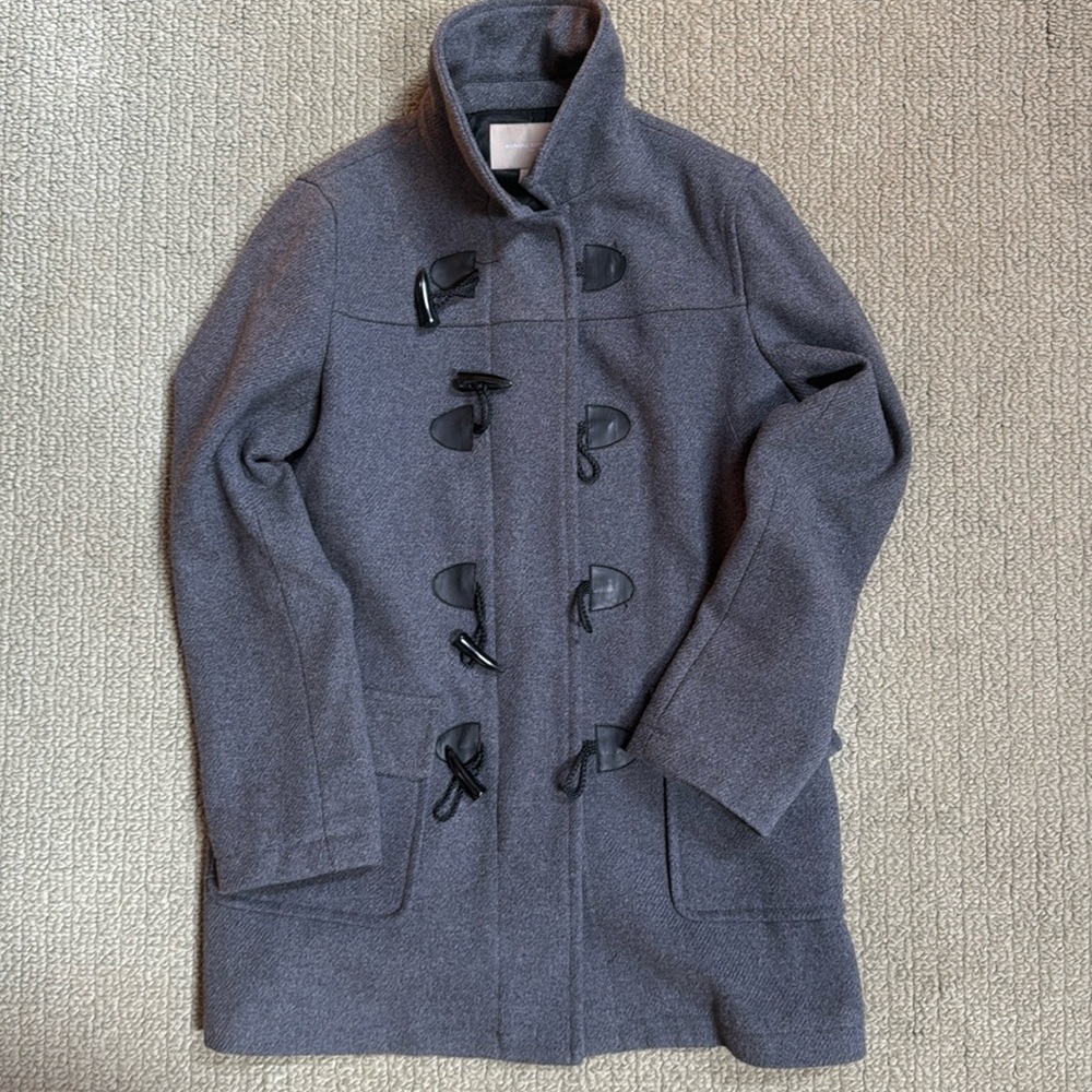 Banana Republic Charcoal Toggle Pea Coat